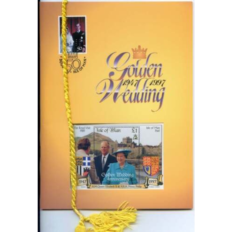 1997 Isle of Man Golden Wedding Souvenir Folder