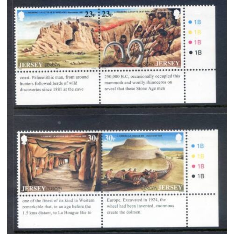 Jersey 1994 Discoveries Set SG655 658 Unmounted Mint