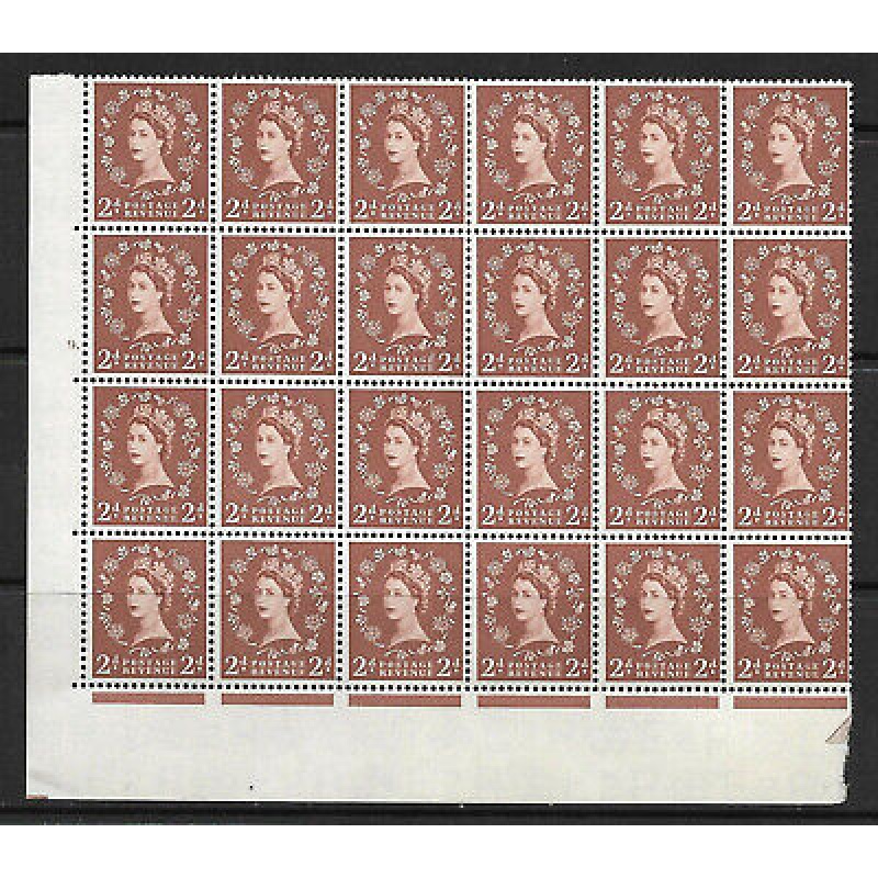 S38h 2d Wilding Edward Crown variety - cyl 9  2 listed flaws UNMOUNTED MINT