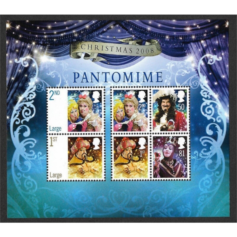 MS2882 2008 Christmas Pantomime miniature sheet UNMOUNTED MINT