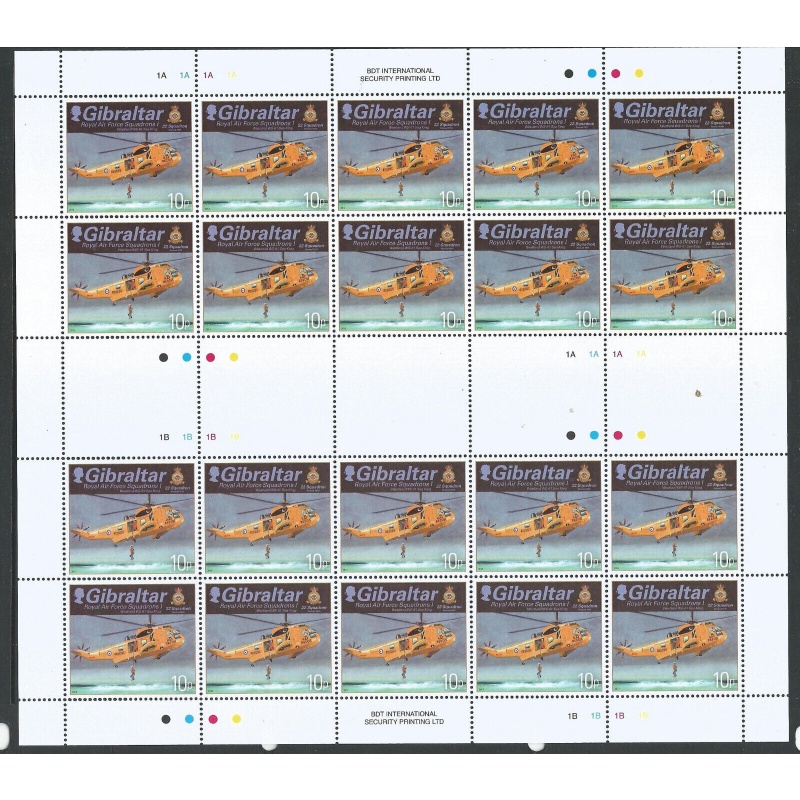 Gibralta Sg1452 - 1455 - Full Set in Full sheets 2012 cat 300+ MNH