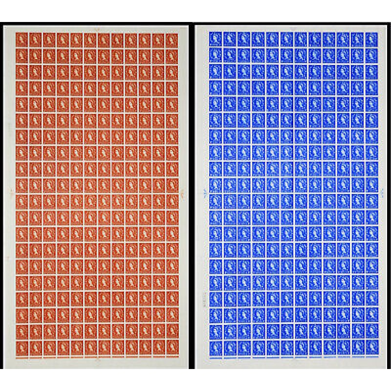 Wilding Phosphor set of full sheets - 17 sheets UNMOUNTED MINT