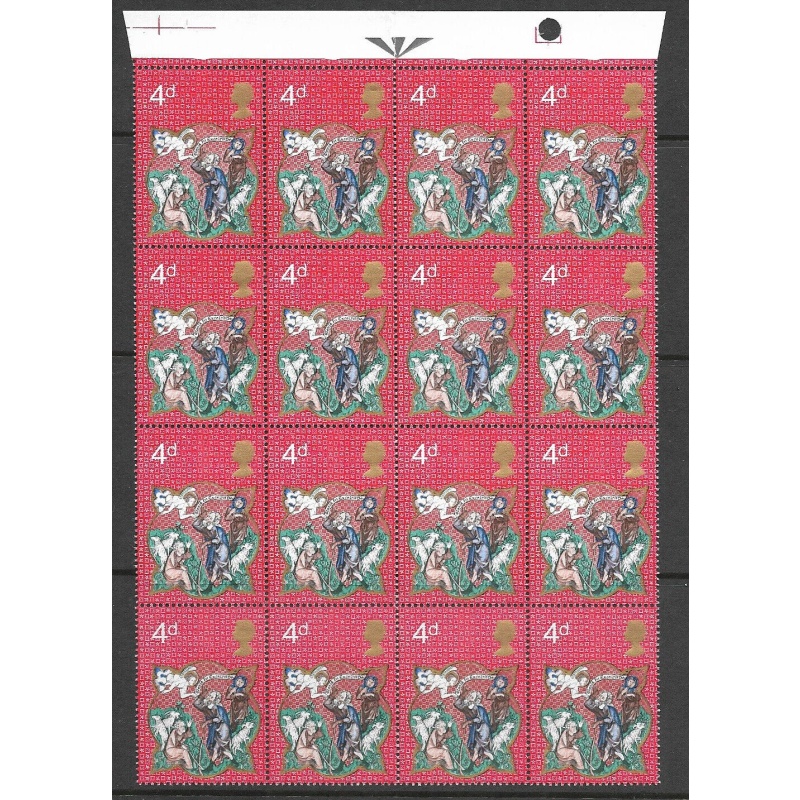 1970 sg 838 Variety 4d Xmas with thinned frame - UNMOUNTED MINT