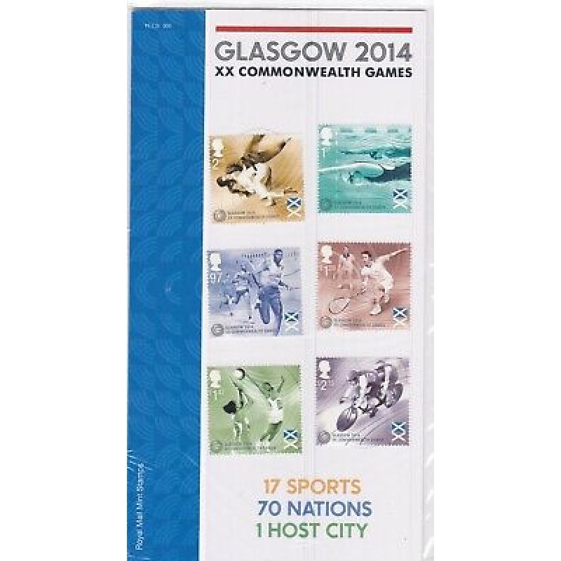 2014 Glasgow commonwealth games commem presentation pack UNMOUNTED MINT MNH