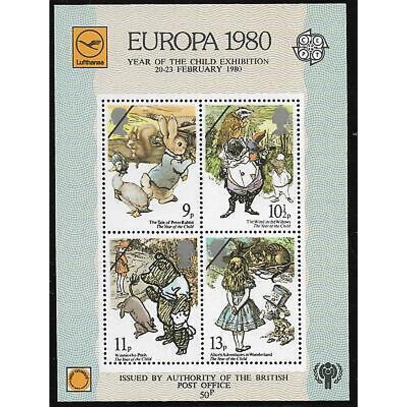 Europa 1980 Year of The Child Exhibition miniature sheet UNMOUNTED MINT MNH