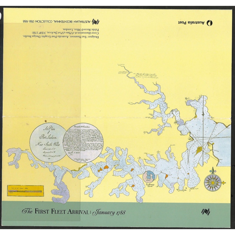 Australia Sg1105-1109 Full set in presentation Booklet First Fleet MNH