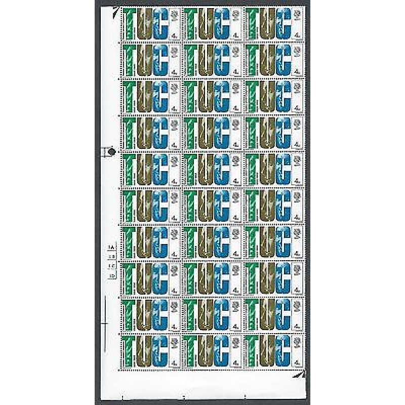 1968 Anniversaries 4d No Dot Cylinder Quarter Sheet With Variety - MNH