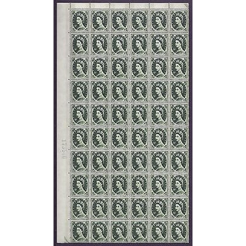 S128B 9d Wilding Violet Phos variety - Broken Daffodil R.7 2 UNMOUNTED MINT MNH