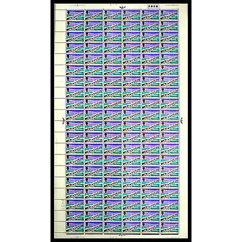 1968 Bridges 4d Complete Sheet No dot UNMOUNTED MINT