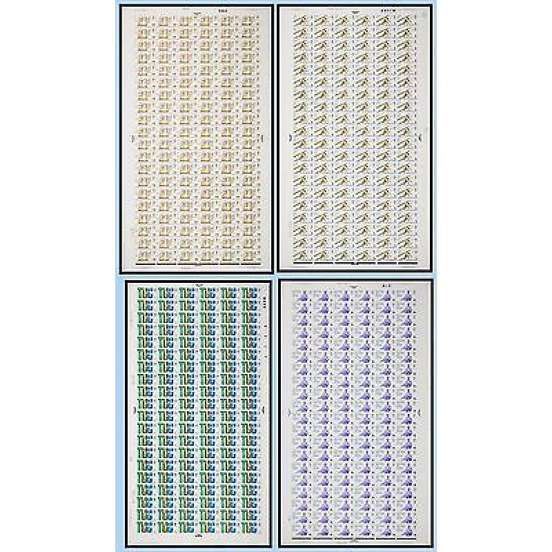 1968 Anniversaries Complete set of Sheets - 4 values UNMOUNTED MINT MNH.