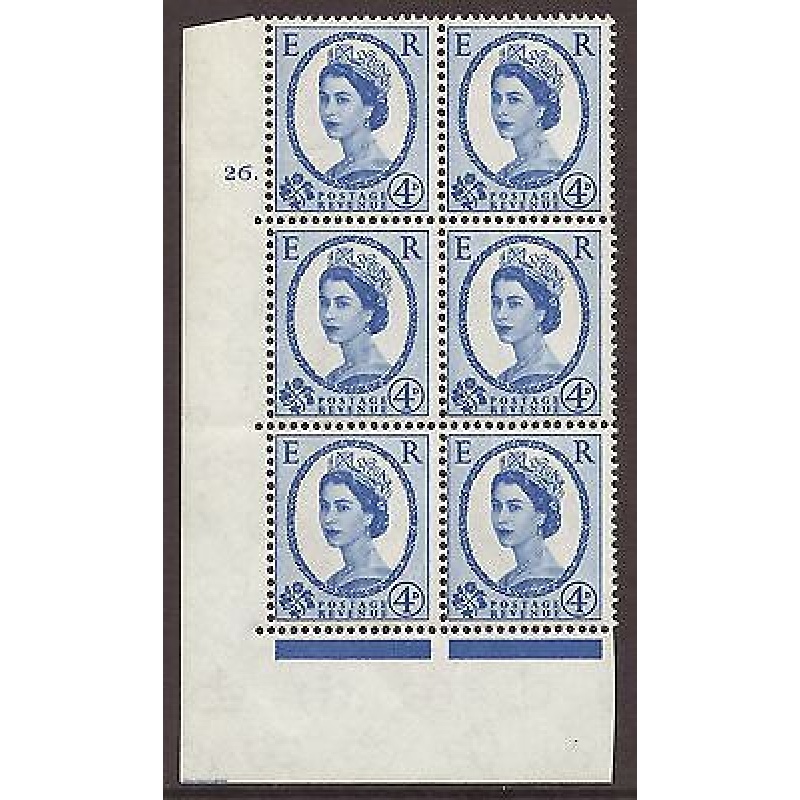 4d Multi Crowns on White cylinder 26 Dot perf type A (E I) MNH