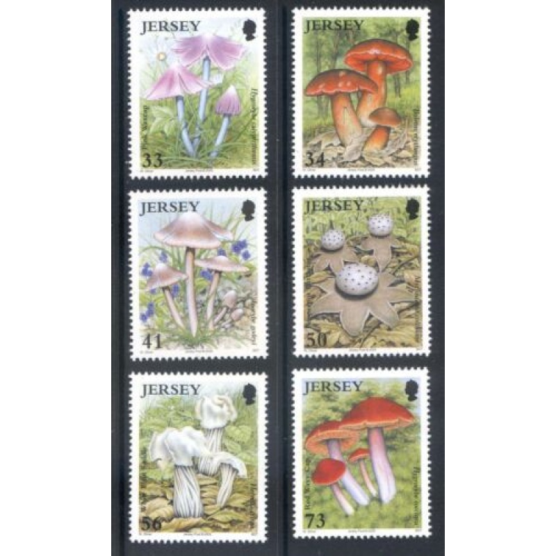 Jersey 2005 Fungi Set SG1240 1245 Unmounted Mint