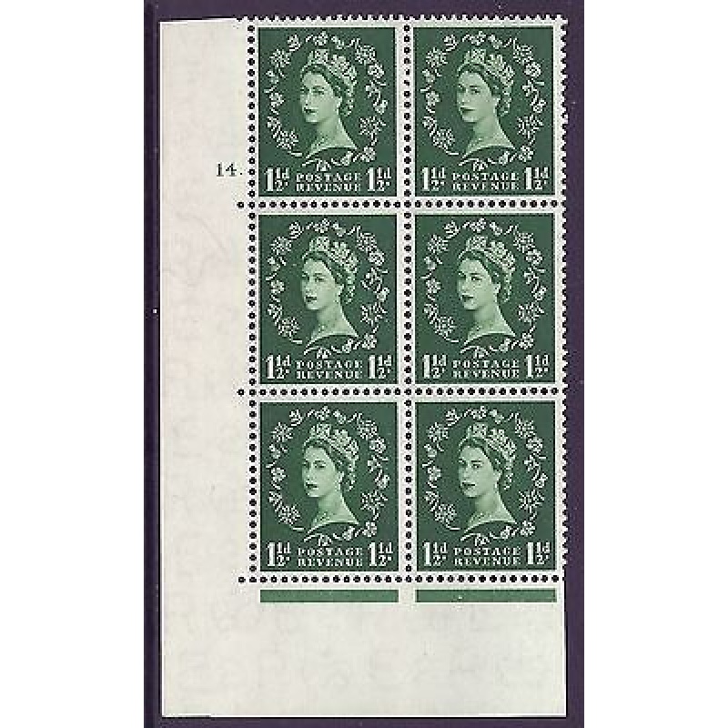 S26g 1d Wilding Edward Crown listed variety cyl 14 Dot UNMOUNTED MINT