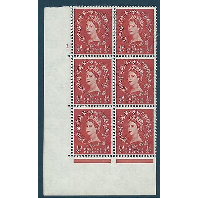 1958 - 1965 d Multi Crowns on White cylinder 1 No Dot perf type A (E I) MNH