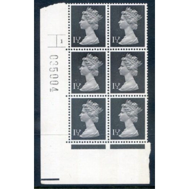 QE2 1 1 2p SGU71 Unmounted Mint Cylinder 1 No dot Block 6