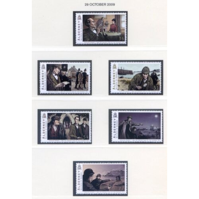 Alderney 2009 Arthur Conan Doyle Set SGA375 A380 Unmounted Mint