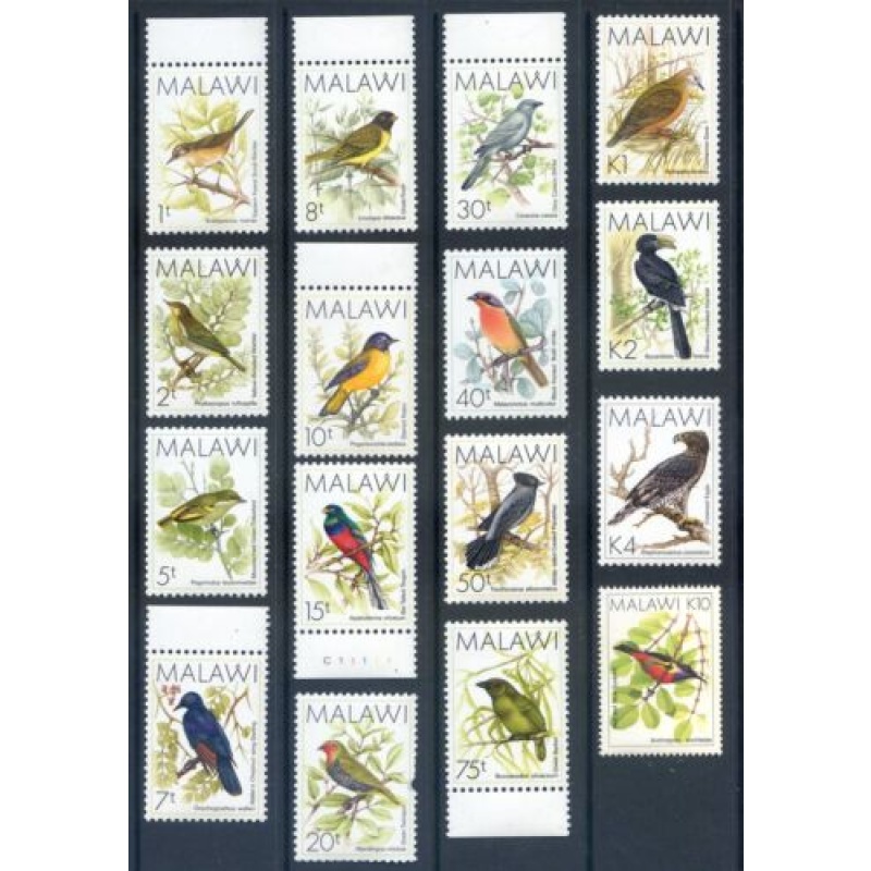 Malawi 1988 Birds set 16 Unmounted Mint