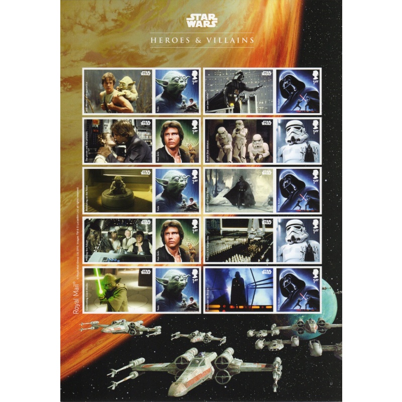 GB 2015 LS96 Star wars  Smiler sheet UNMOUNTED MINT