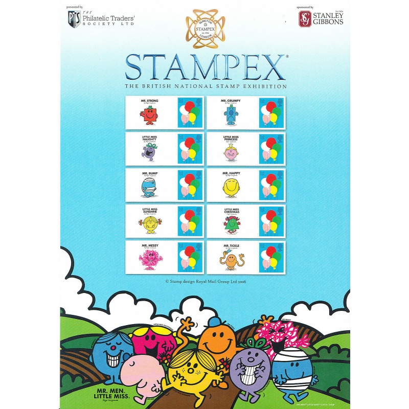 BC-501 GB 2017 Stampex Mr Men Little Miss Smiler sheet UNMOUNTED MINT