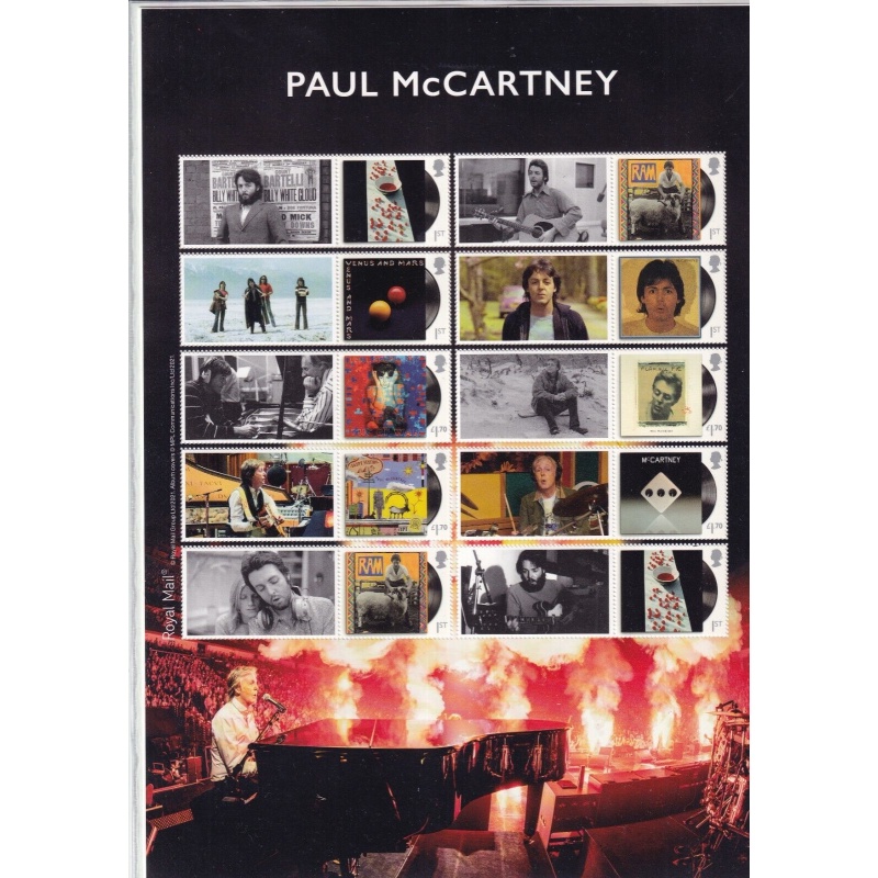 LS132 GB 2021 Paul McCartney smiler sheet UNMOUNTED MINT