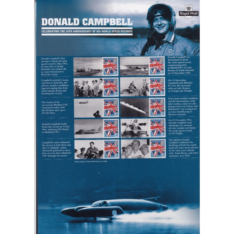 GB 2014 CS-025 Donald Campbell smiler UNMOUNTED MINT/MNH