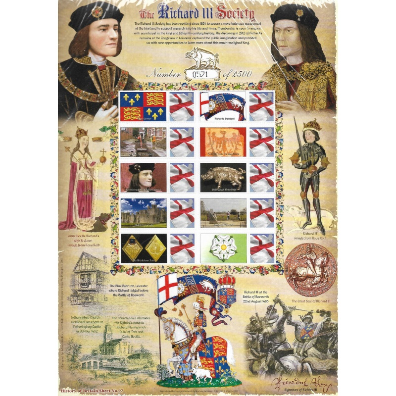 GB 2013 BC-408 history of Britain no.97 Smiler sheet UNMOUNTED MINT