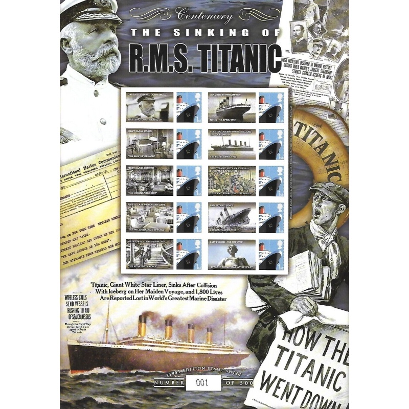 GB 2012 BC-373  RMS Titanic Sheet No.001 UNMOUNTED MINT MNH