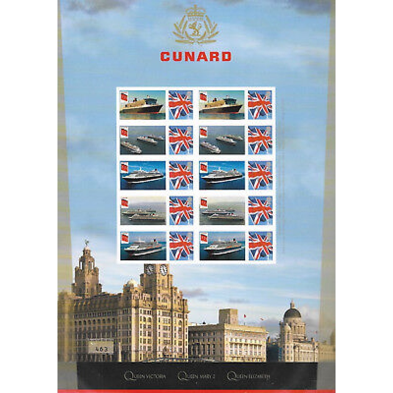 BC-466 GB 2015 175th Anniversary of Cunard Smiler sheet UNMOUNTED MINT