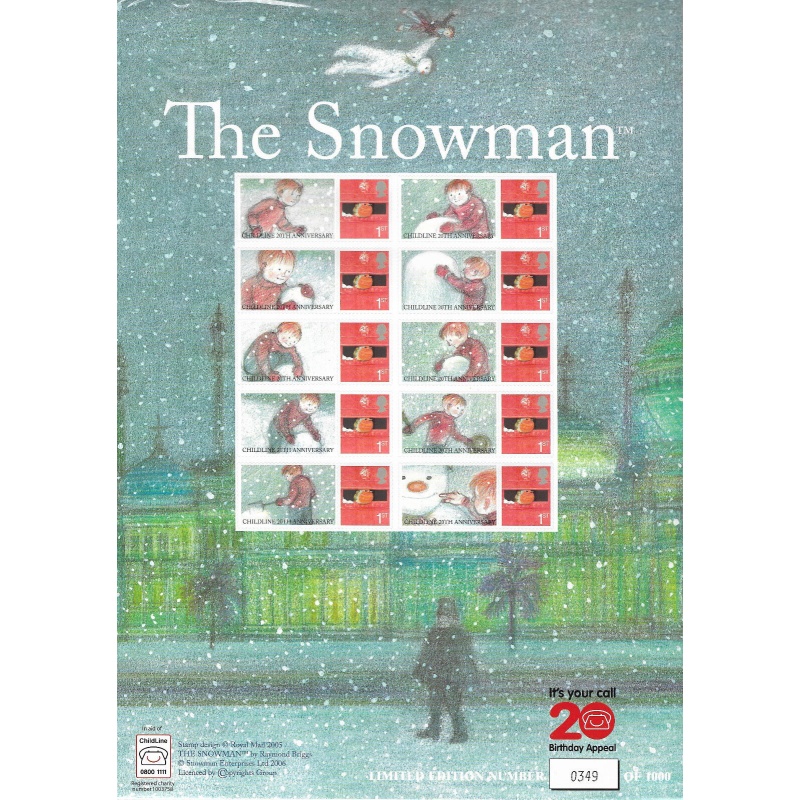 BC-097 GB 2006 The Snowman Smiler sheet UNMOUNTED MINT