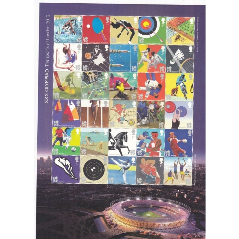 2012 2011 MS32049a olympics composite sheet UNMOUNTED MINT MNH