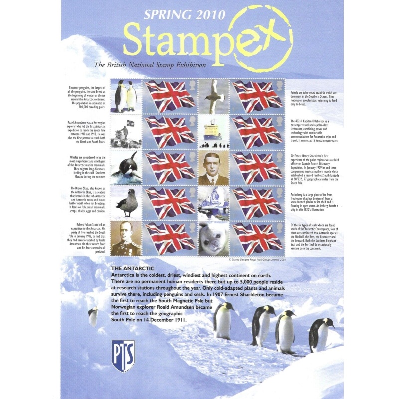 BC-276 stampex Spring 2010 smiler sheet unmounted mint complete