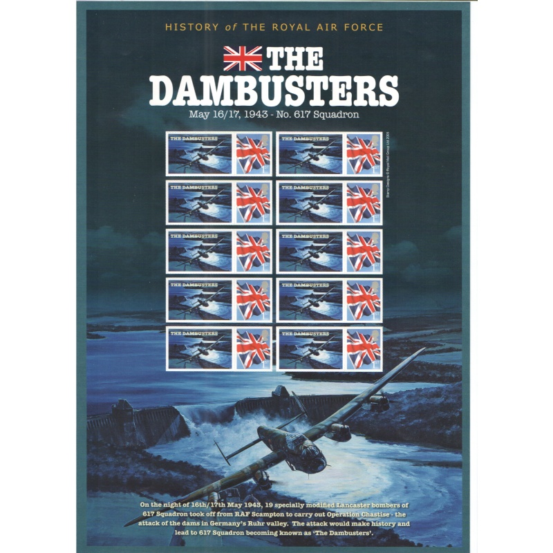 BC-144 2008 The Dambusters Smiler Sheet  UNMOUNTED MINT