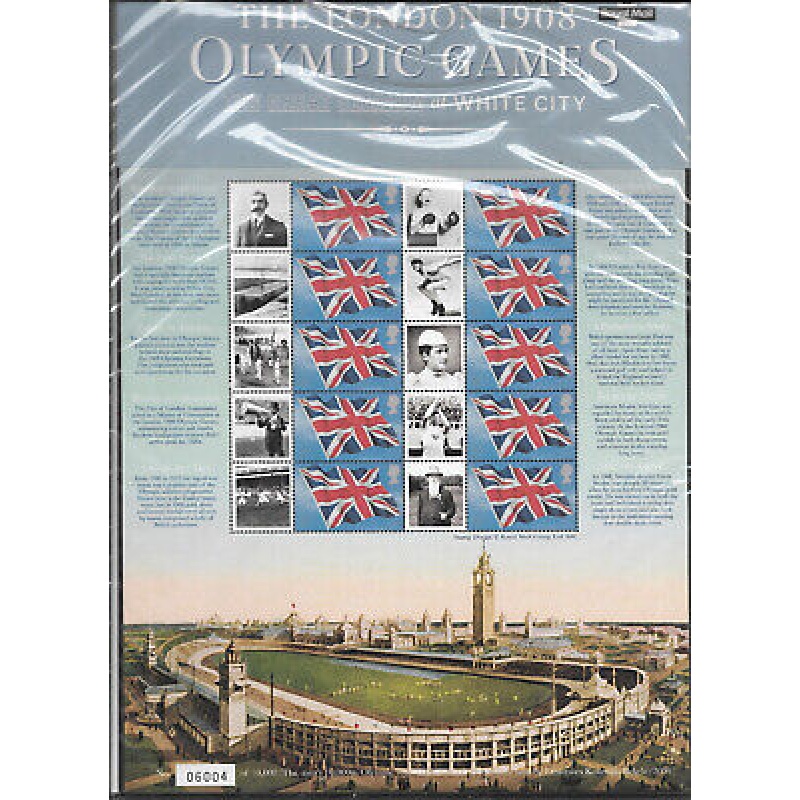 CS-2 1908 London Olympic Games Smiler Sheet UNMOUNTED MINT