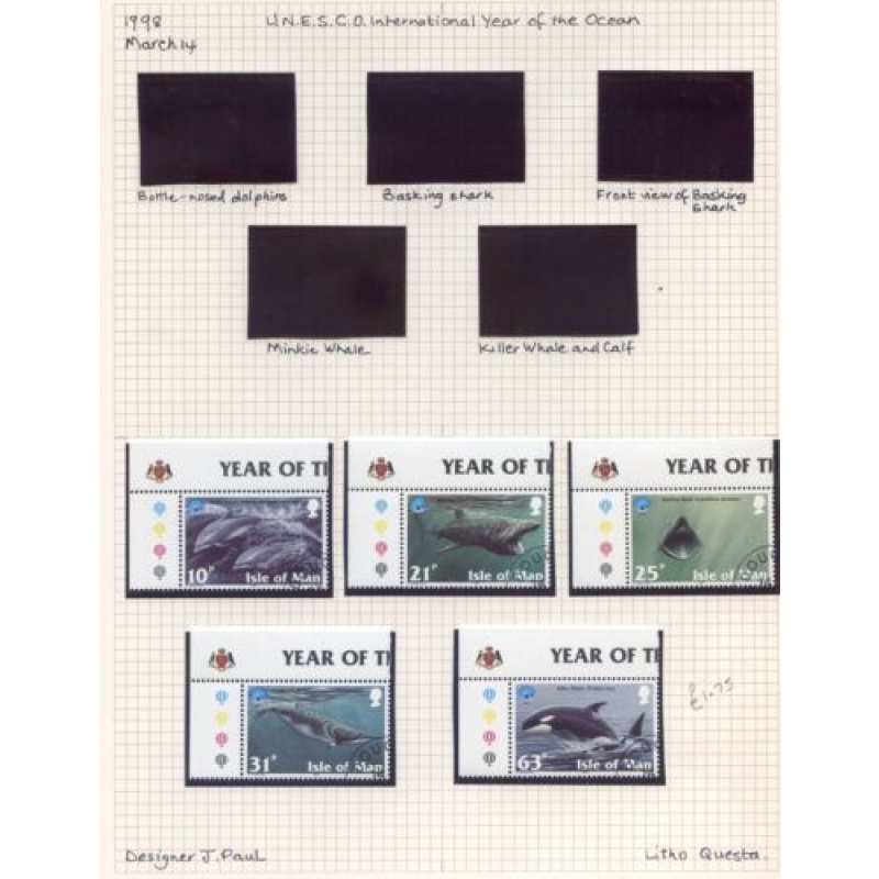 1998 Isle Of Man UNESCO Set SG798 802 Used