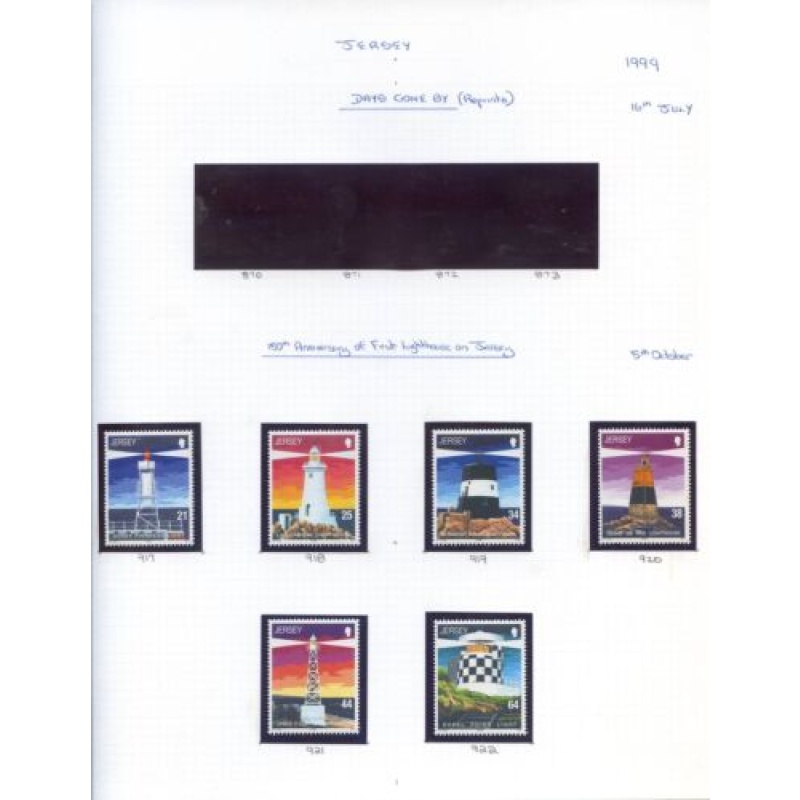 Jersey 1999 First Lighthouse Anniversary Set Unmounted Mint