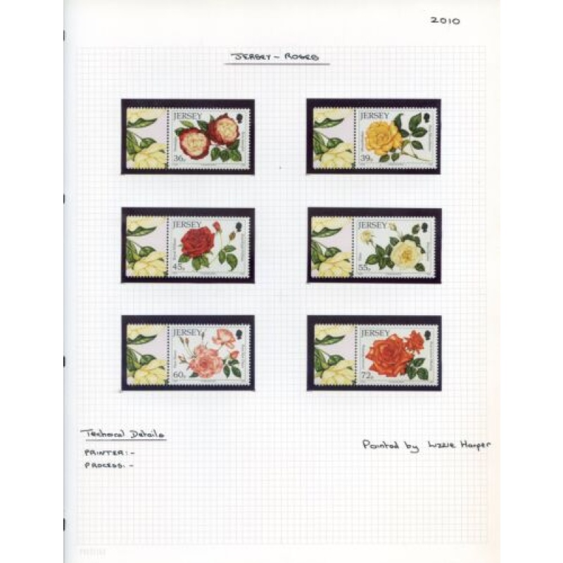 Jersey 2010 Roses Set Unmounted Mint