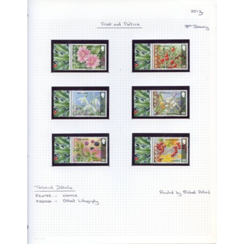 Jersey 2012 Frost  Nature Set Unmounted Mint