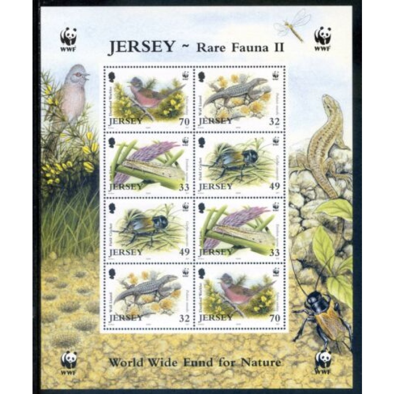 Jersey 2004 Rare Fauna set SG1158 1162 Unmounted mint