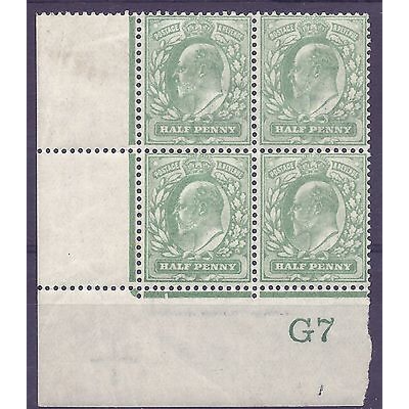 1907 M2(-) d Very Pale Yellow Green Control G7 De La Rue UNMOUNTED MINT MNH