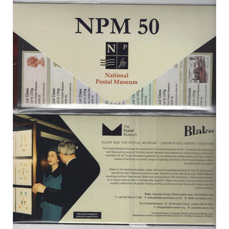 2019 PG Postal Museum NPM 50 pack  UNMOUNTED MINT