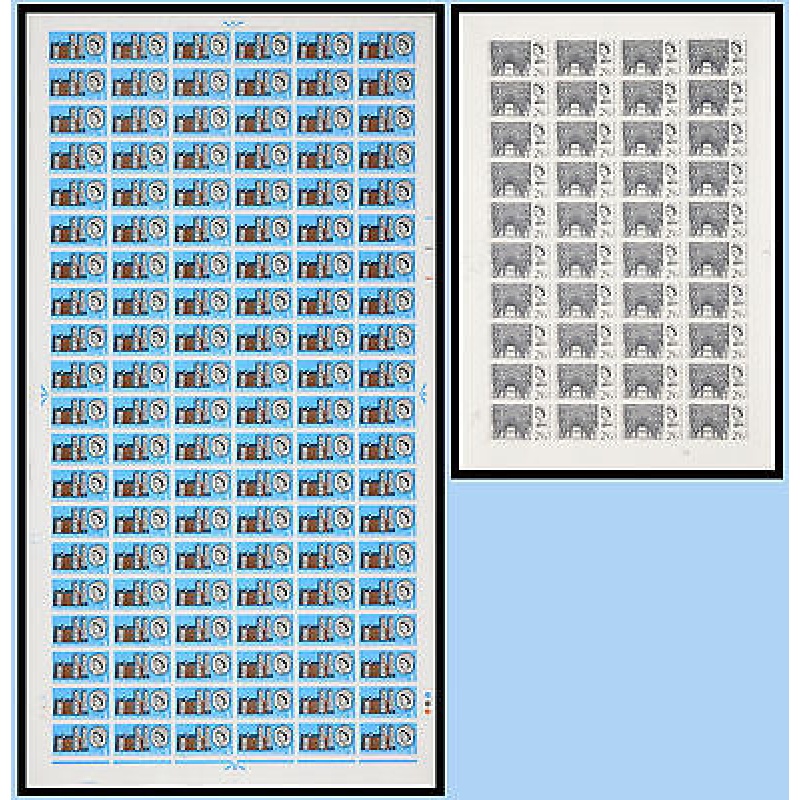 SG687-SG688 1966 Westminster Abbey (ord) set of sheets UNMOUNTED MINT MNH