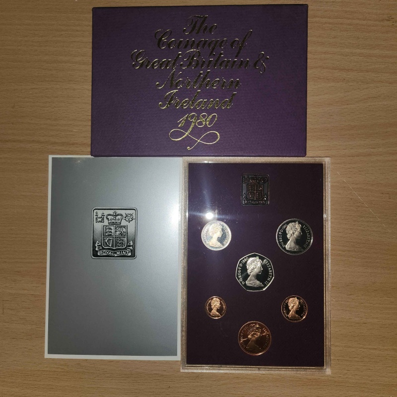 1980 Royal Mint Queen Elizabeth II Annual Proof Set Coinage of N ireland  GB