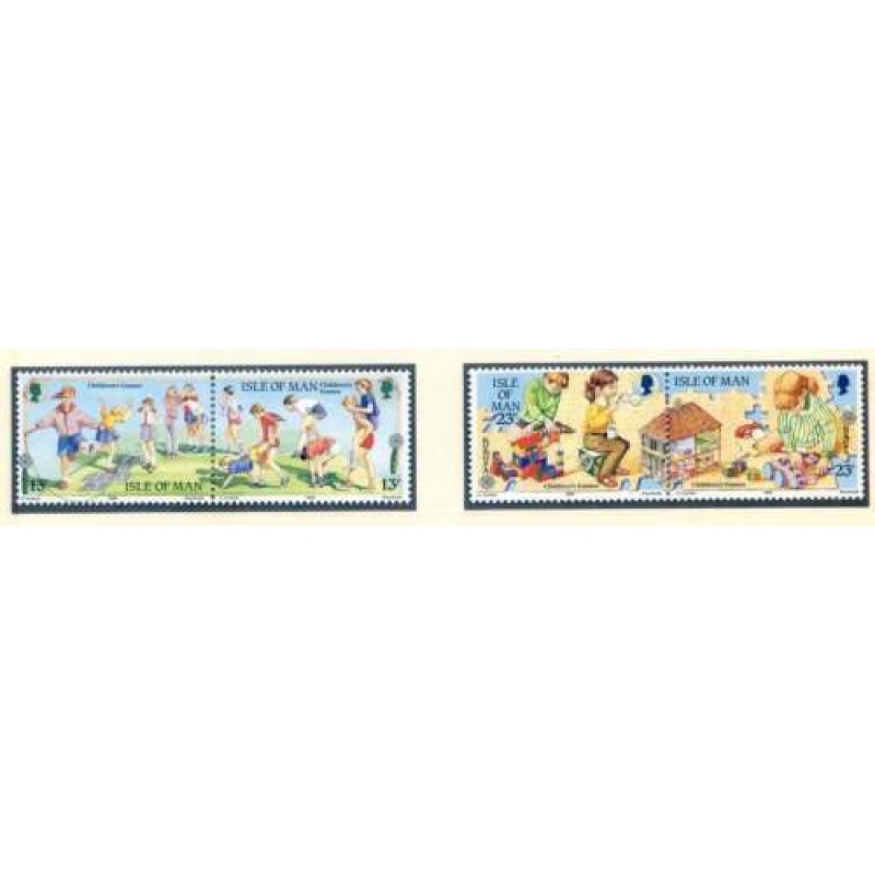 1988 Isle of Man SG416 SG419 Childrens Games Set Unmounted Mint