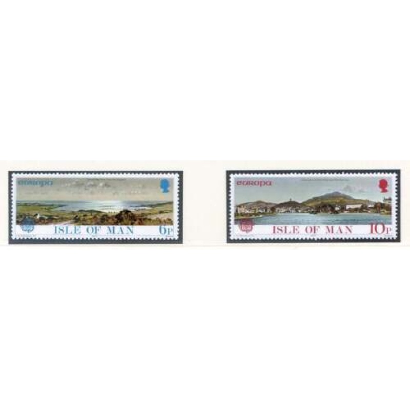 1977 Isle of Man SG97 98 Landscapes Set Unmounted Mint