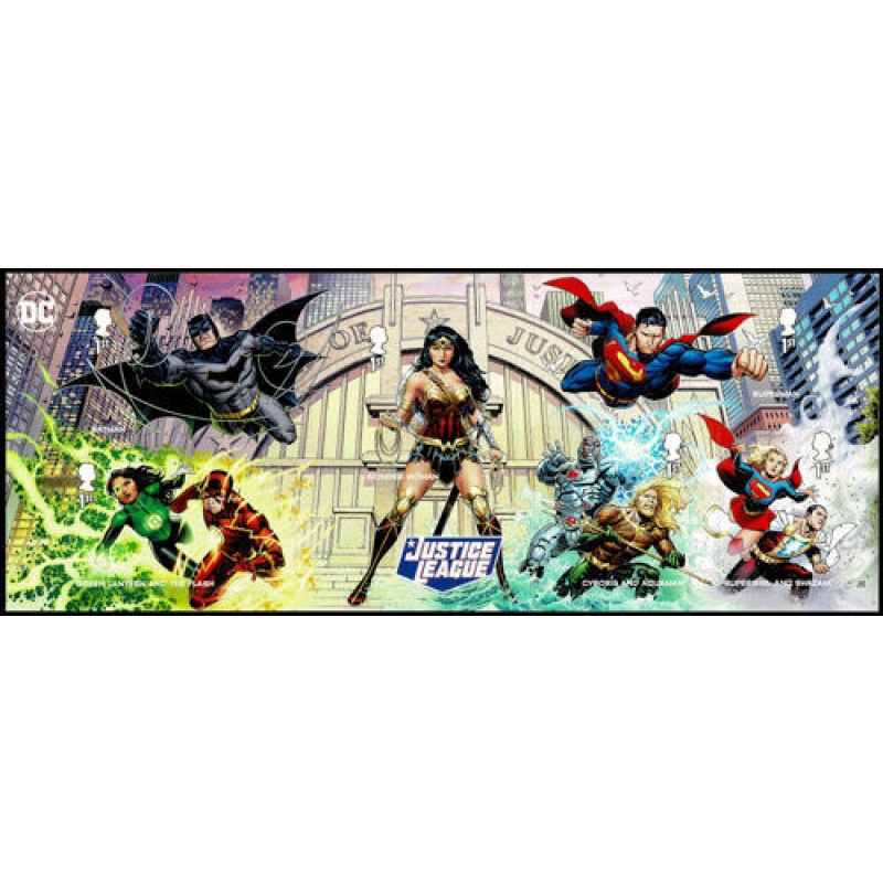 MS4587 2021 Justice League miniature sheet UNMOUNTED MINT