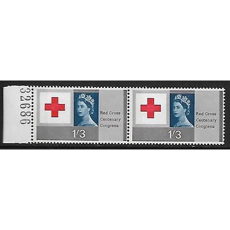 1963 Red Cross 1 3 (phos) - Listed NB left UNMOUNTED MINT - MNH