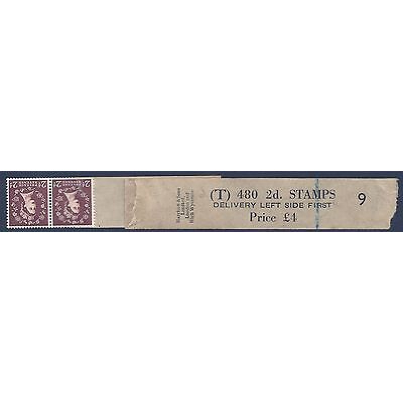 2d Edward Crown watermark sideways Delivery Coil leader T 9 MNH