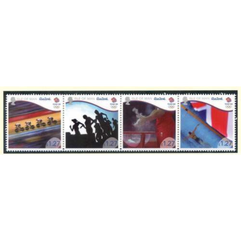 2016 Isle of Man Olympic Games Set SG2114 2117 Unmounted Mint