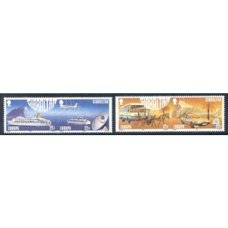 1987 Gibraltar Transport Set SG588 91 Unmounted Mint