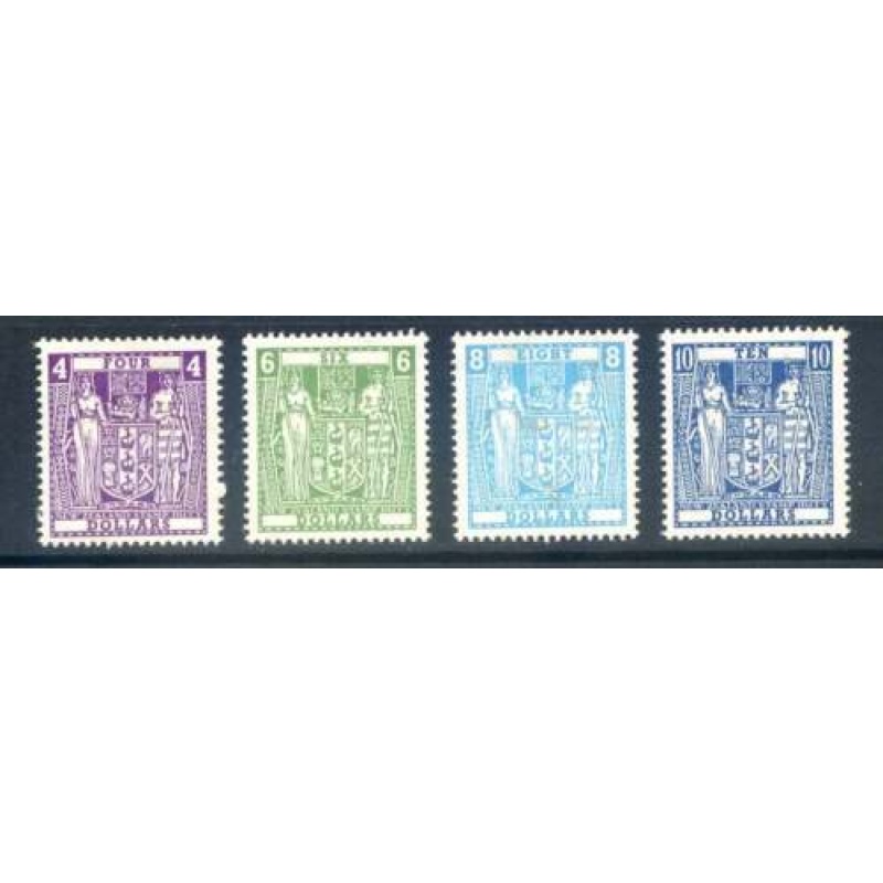 New Zealand 1967 Fiscal Set SGF219 222 Mounted Mint